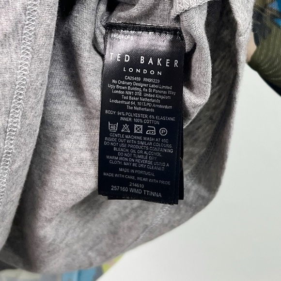 NWT Ted Baker Ttinna Ruched Printed Mini Dress - Picture 10 of 10